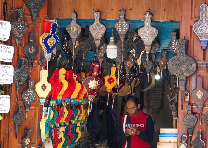 A shop front in the Fes medina