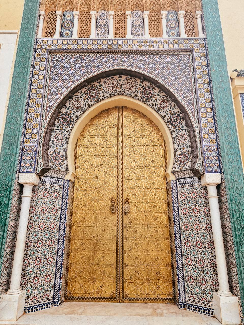 Las puertas doradas del Palacio Real de Fez