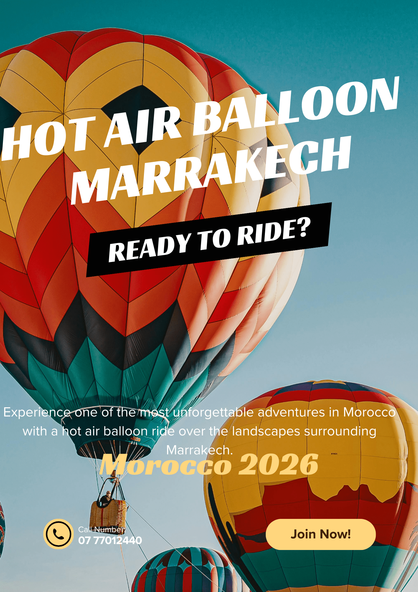 Black and Yellow Minimalist Mountain Bike Camp Flyer